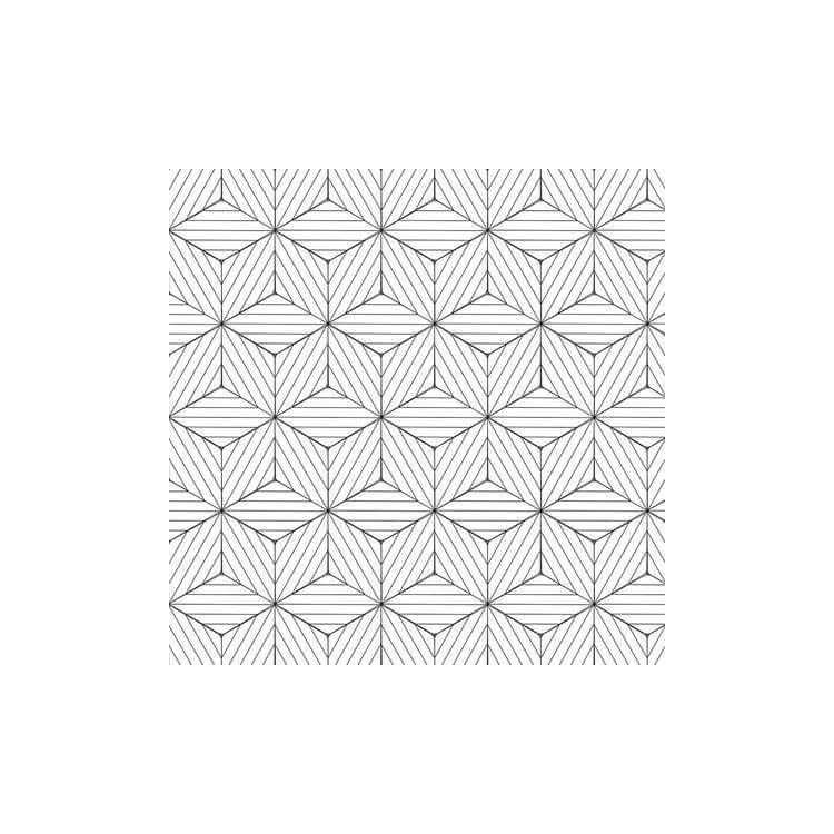 Papel de Parede Adesivo 3D Geométrico Branco e...