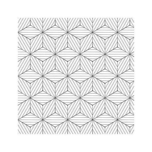 Papel de Parede Adesivo 3D Geométrico Branco e Preto 237661555