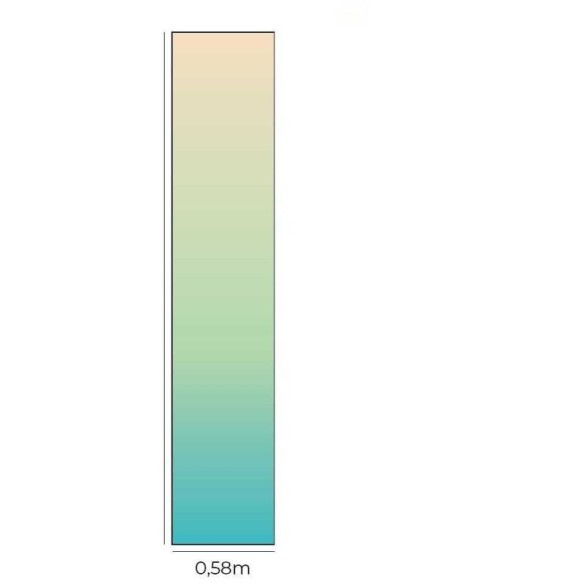 Papel de Parede Adesivo Degradê Amarelo Verde e Azul N07146
