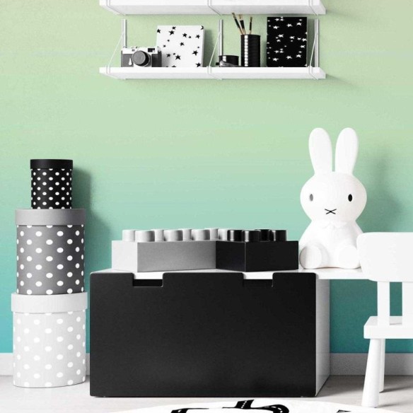 Papel de Parede Adesivo Degradê Amarelo Verde e Azul N07146