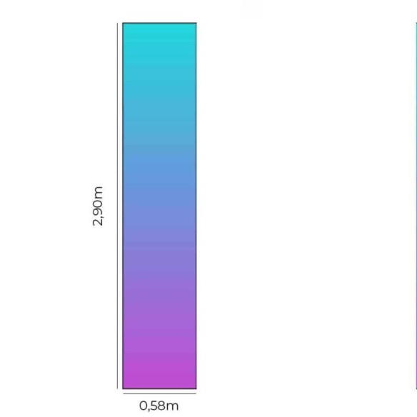Papel de Parede Adesivo Degradê Azul e Rosa N05171