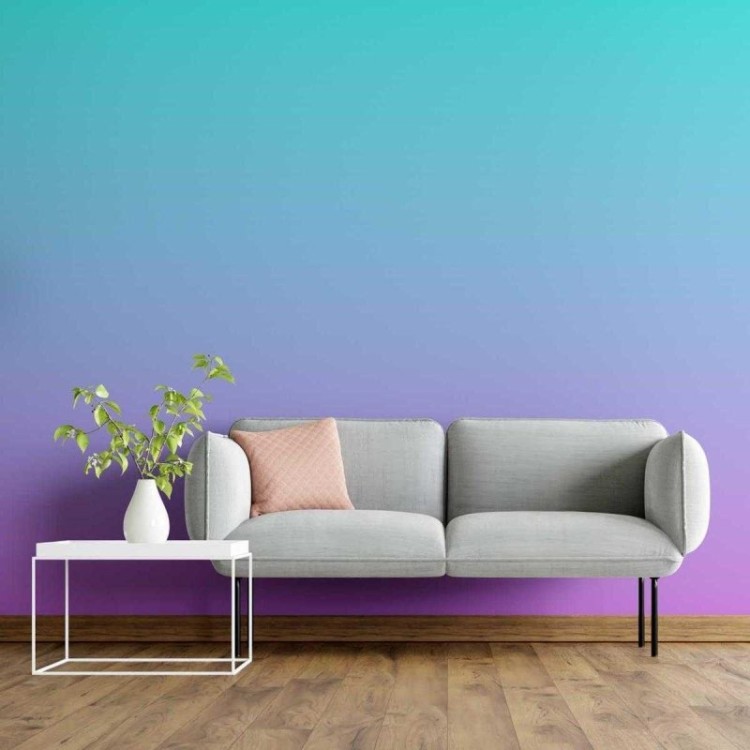 Papel de Parede Adesivo Degradê Azul e Rosa N05171