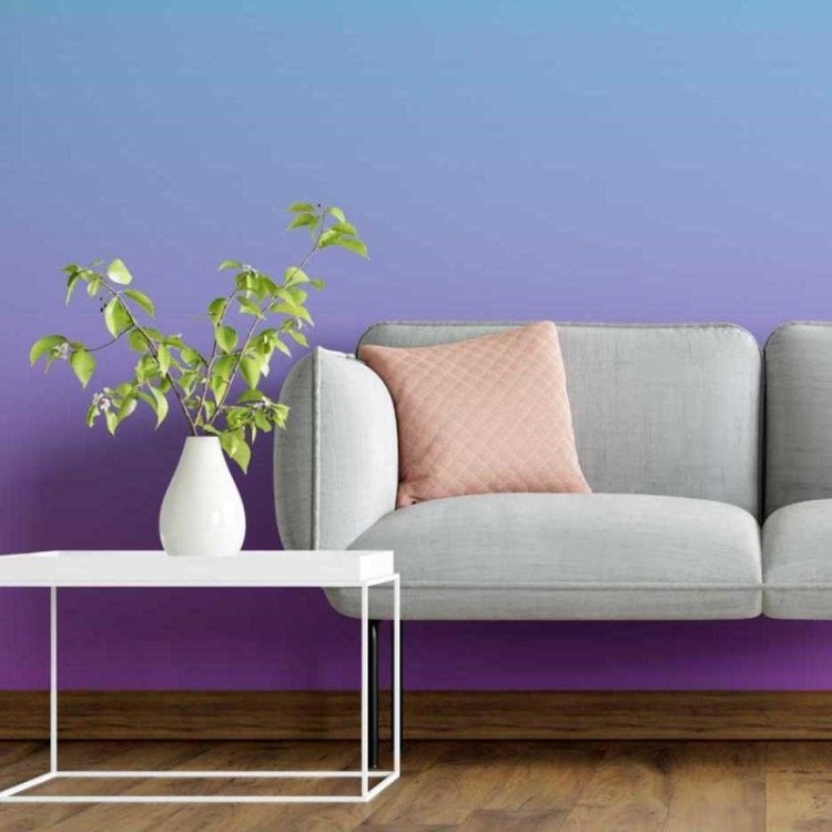 Papel de Parede Adesivo Degradê Azul e Rosa N05171