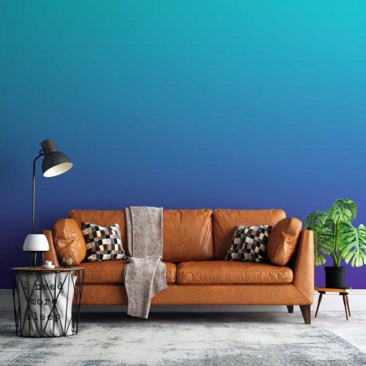 Papel de Parede Adesivo Degradê Azul e Roxo N05167