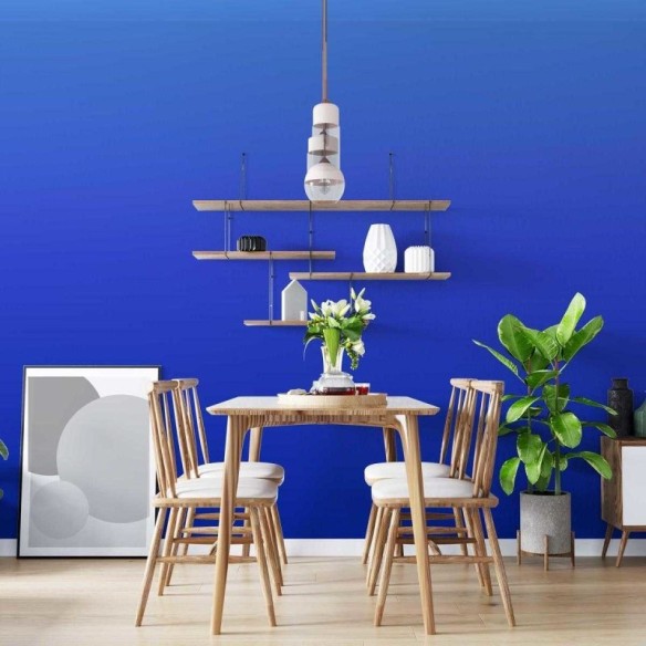 Papel de Parede Adesivo Degradê Azul Escuro N05142