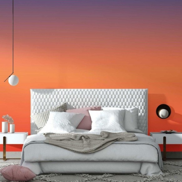Papel de Parede Adesivo degradê azul laranja N014067