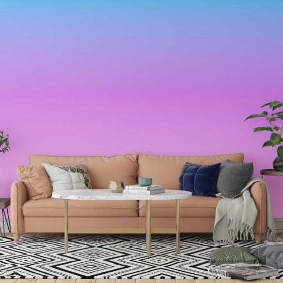 Papel de Parede Adesivo degradê azul roxo N014074