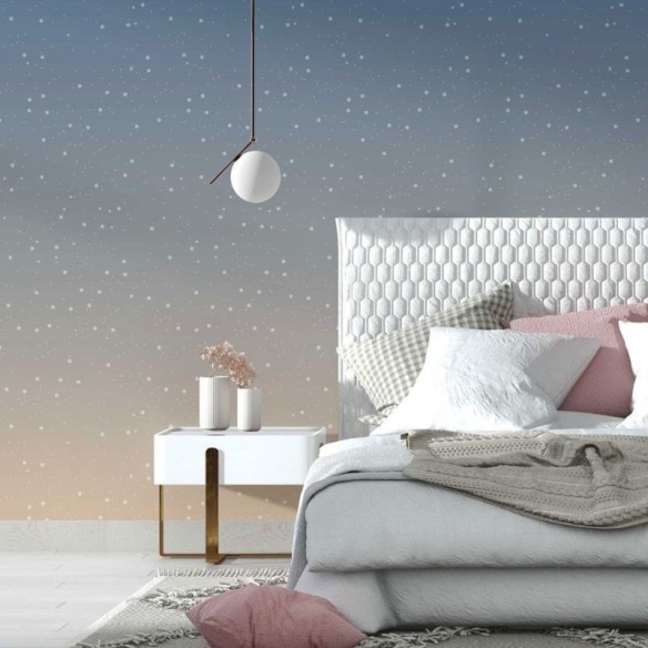 Papel de Parede Adesivo Degradê Céu estrelado N014107