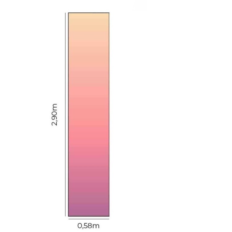 Papel de Parede Adesivo Degradê Laranja e Rosa...