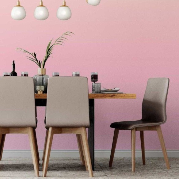 Papel de Parede Adesivo Degradê Laranja e Rosa N07153