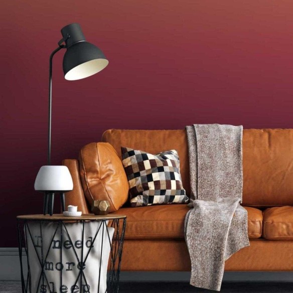 Papel de Parede Adesivo Degradê Laranja e Vinho N05147