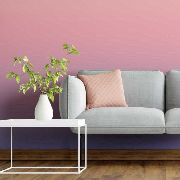 Papel de Parede Adesivo Degradê Laranja Rosa e Roxo N05179