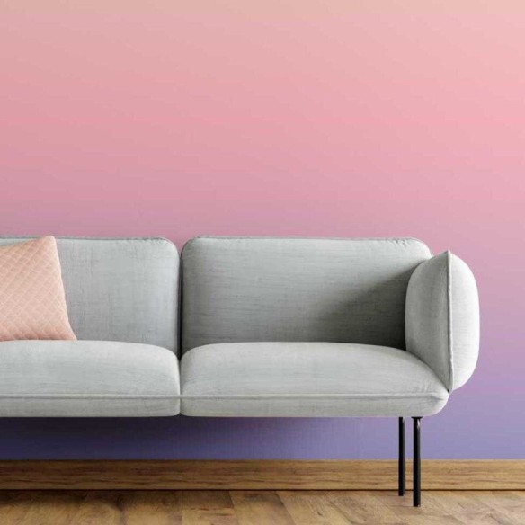Papel de Parede Adesivo Degradê Laranja Rosa e Roxo N05179