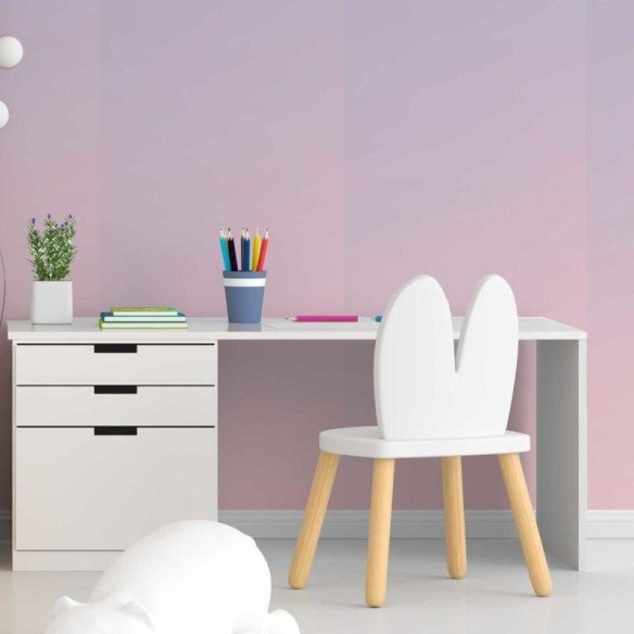 Papel de Parede Adesivo Degradê lilás e rosa N05135