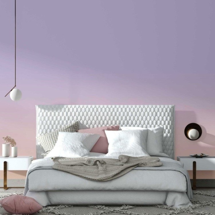Papel de Parede Adesivo Degradê Lilás Rosa N014003