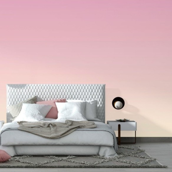 Papel de Parede Adesivo degradê rosa amarelo N014173
