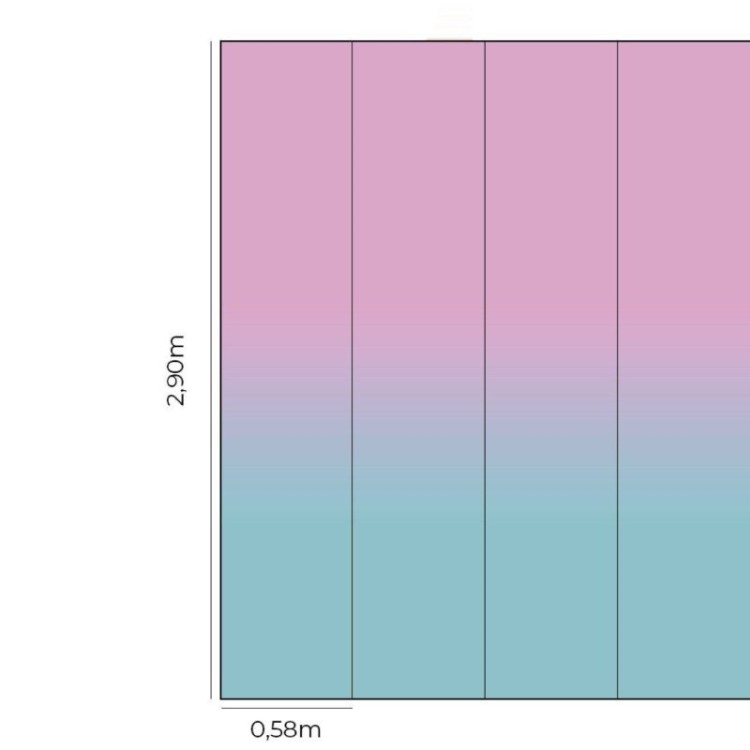 Papel de Parede Adesivo Degradê Rosa Azul N014004