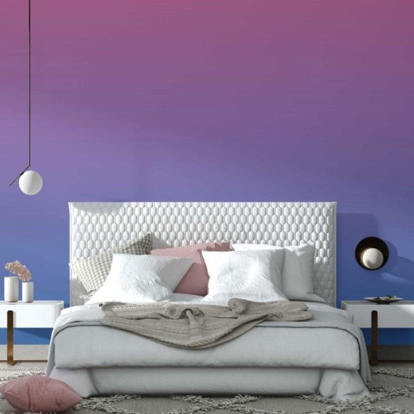 Papel de Parede Adesivo Degradê Rosa Azul N014008