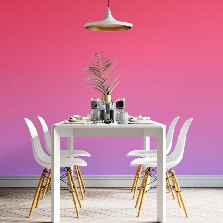 Papel de Parede Adesivo degradê rosa azul N014070