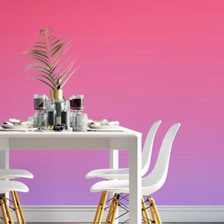 Papel de Parede Adesivo degradê rosa azul N014070