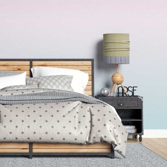 Papel de Parede Adesivo Degradê Rosa e Azul N07142