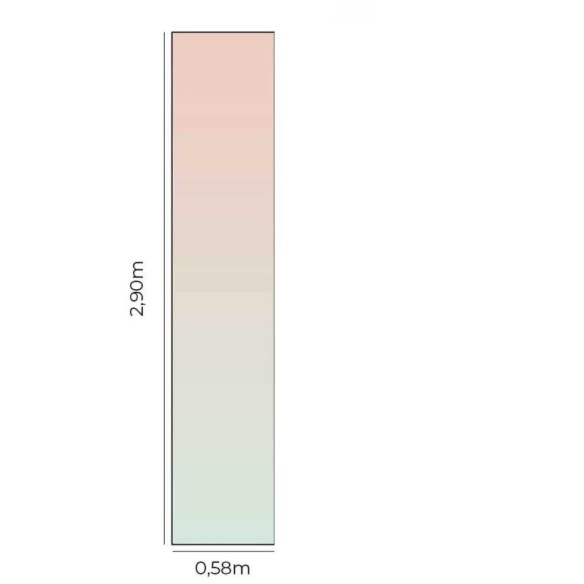 Papel de Parede Adesivo Degradê Rosa e Verde N05152