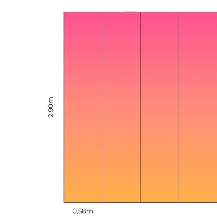 Papel de Parede Adesivo degradê Rosa Laranja...