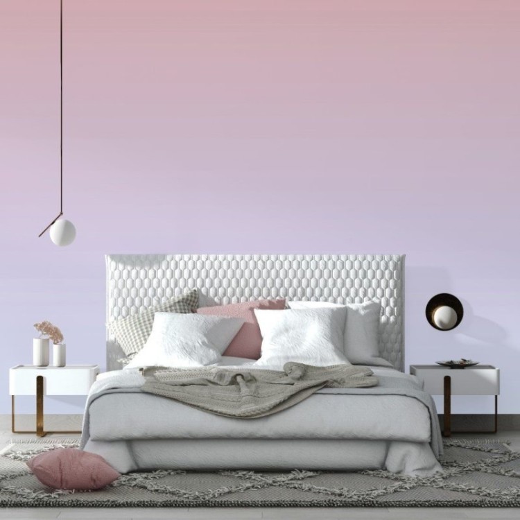 Papel de Parede Adesivo degradê rosa lilás N014175