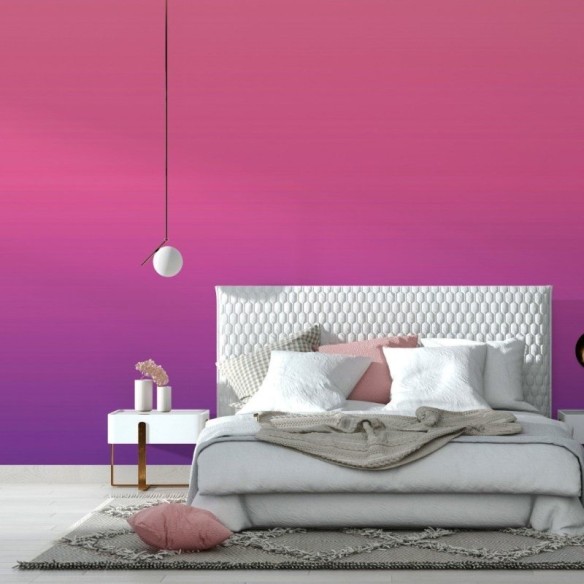 Papel de Parede Adesivo degradê rosa roxo N014076
