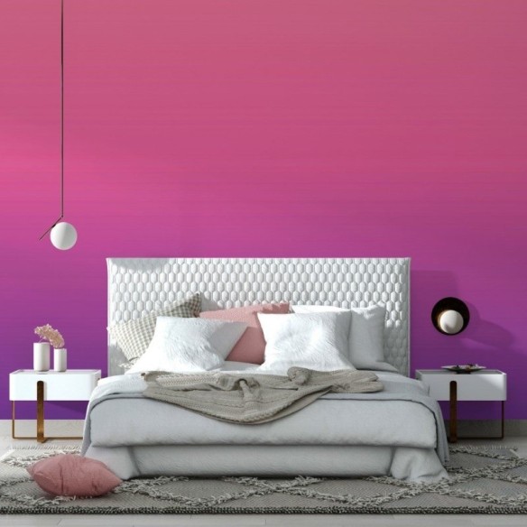 Papel de Parede Adesivo degradê rosa roxo N014076