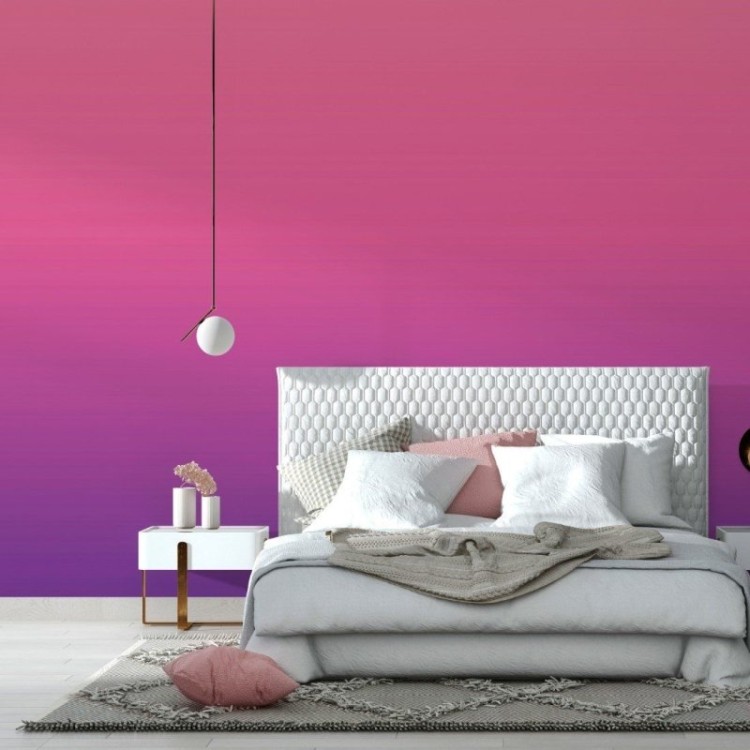 Papel de Parede Adesivo degradê rosa roxo N014076