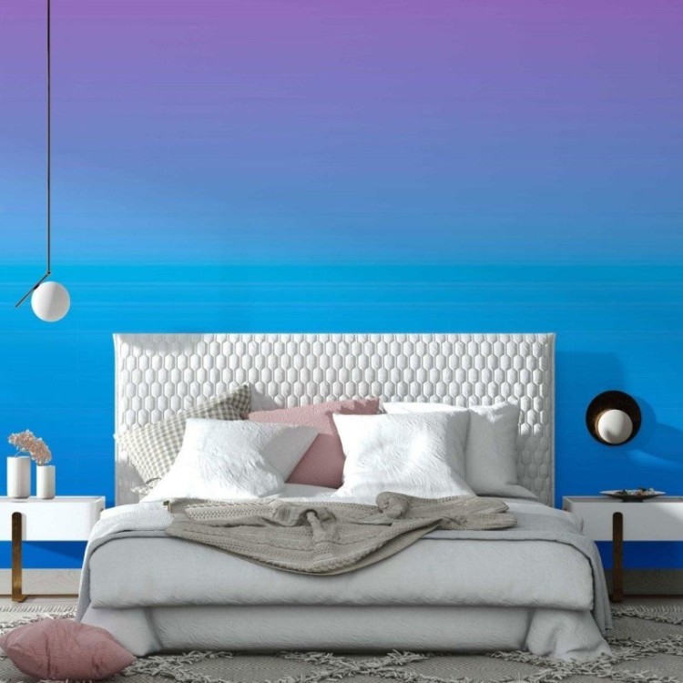 Papel de Parede Adesivo degradê roxo azul N014075