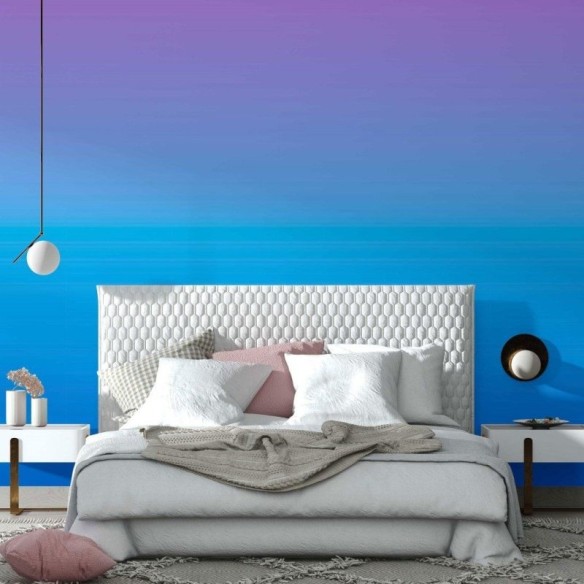 Papel de Parede Adesivo degradê roxo azul N014075