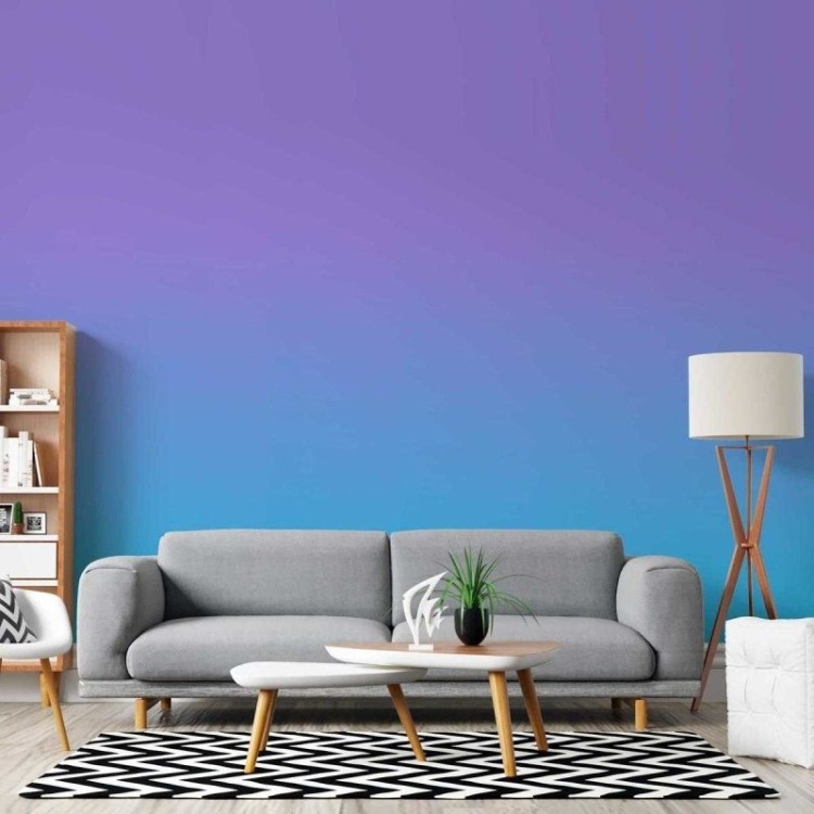 Papel de Parede Adesivo Degradê Roxo e Azul N05175