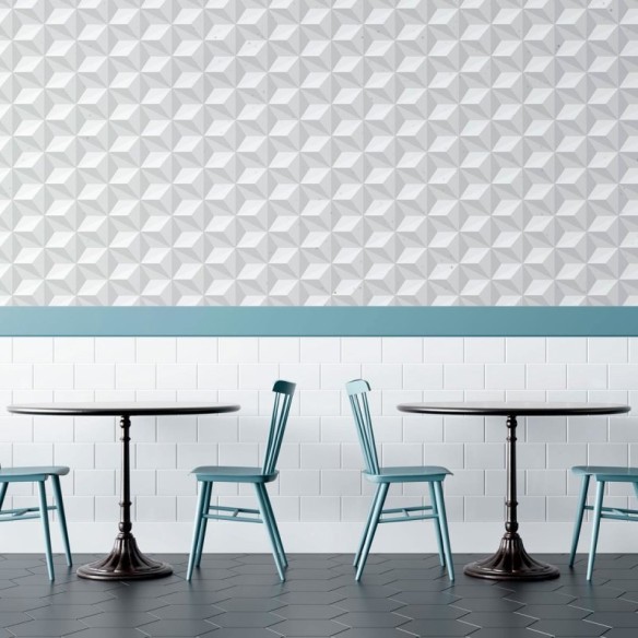 Papel de Parede Adesivo 3D Geométrico Pirâmide N010203