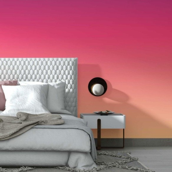 Papel de Parede Adesivo degradê roxo laranja N014065