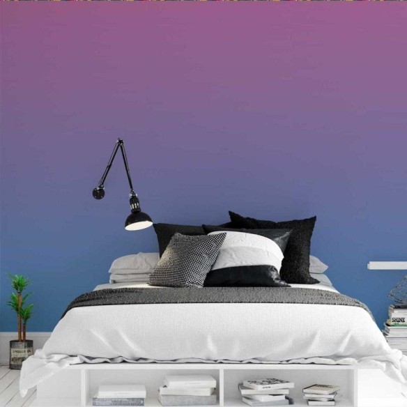 Papel de Parede Adesivo Degradê Roxo Rosa e Azul N05178