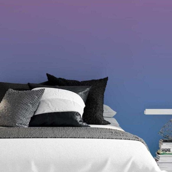 Papel de Parede Adesivo Degradê Roxo Rosa e Azul N05178