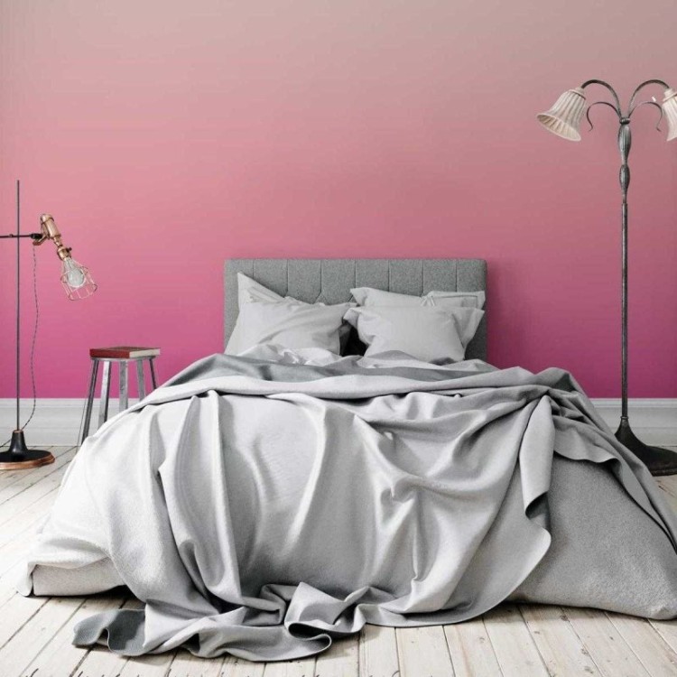 Papel de Parede Adesivo Degradê Salmão e Rosa...