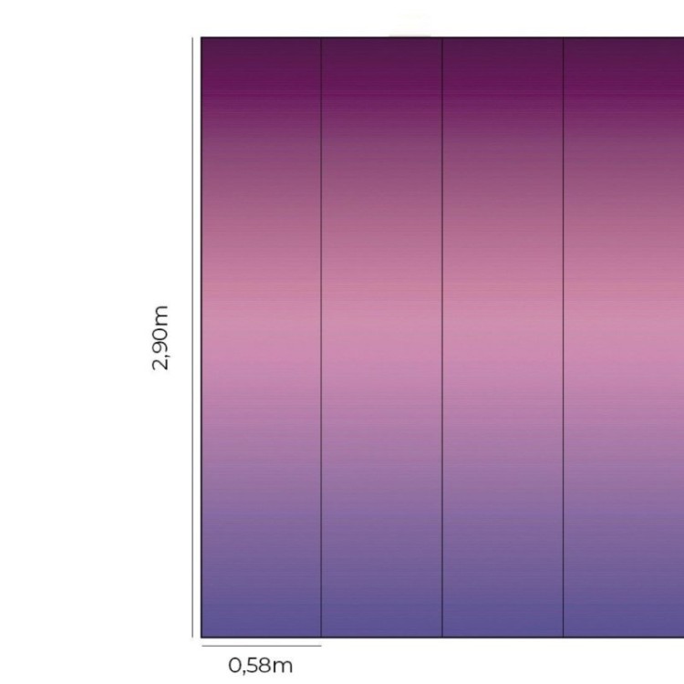 Papel de Parede Adesivo degradê tons de roxo...