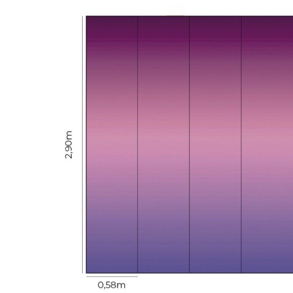 Papel de Parede Adesivo degradê tons de roxo rosa N014072