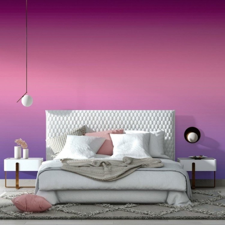 Papel de Parede Adesivo degradê tons de roxo...