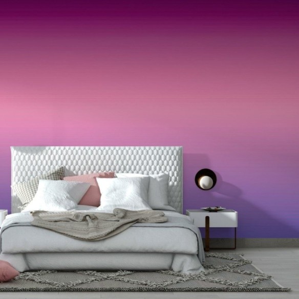 Papel de Parede Adesivo degradê tons de roxo rosa N014072