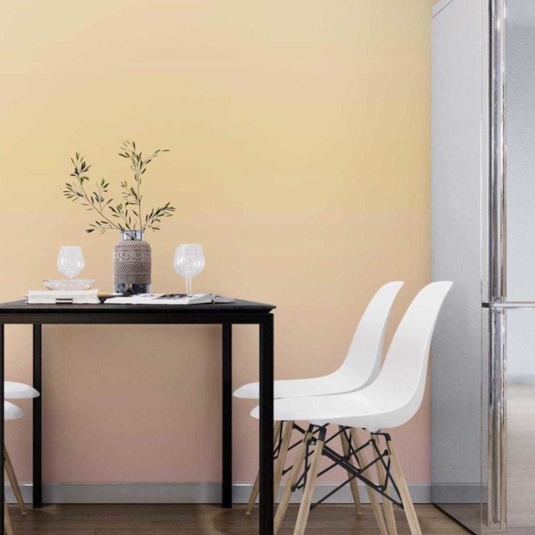 Papel de Parede Adesivo Degradê Verde Amarelo e...