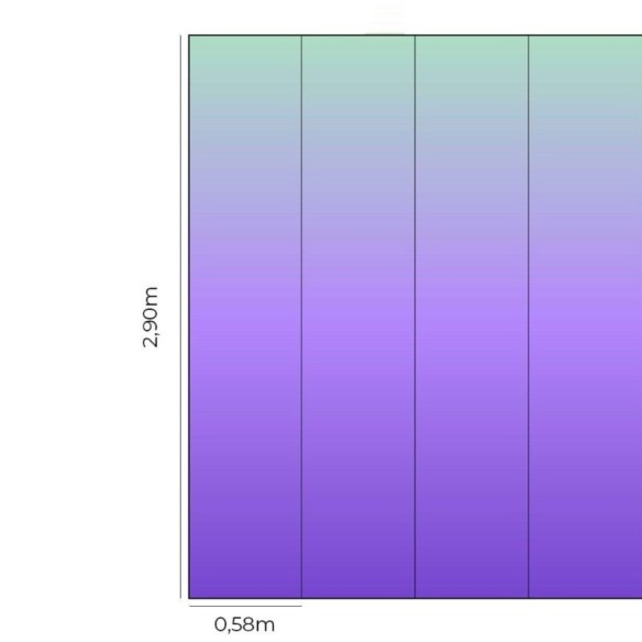 Papel de Parede Adesivo degradê verde claro roxo N014078