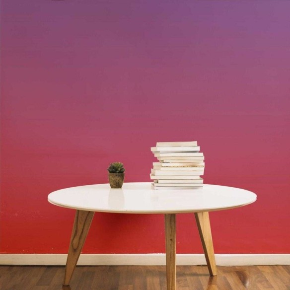 Papel de Parede Adesivo Degradê Vermelho e Roxo N05160