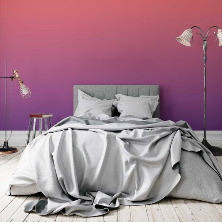 Papel de Parede Adesivo Degradê Vermelho e Roxo...