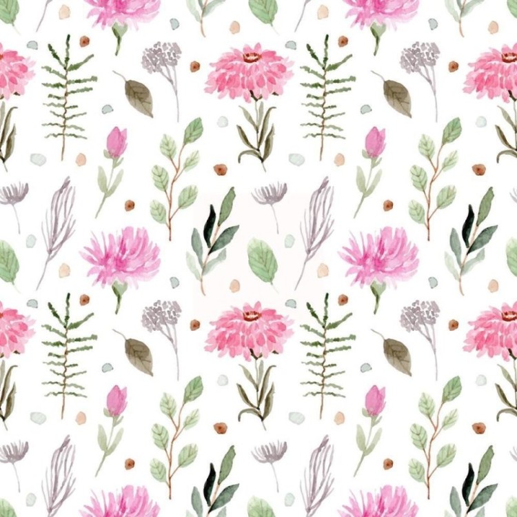 Papel de Parede Adesivo Delicado Rosa em...
