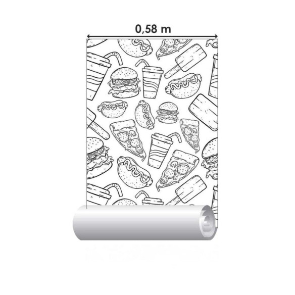 Papel de Parede Adesivo Delícias que amamos N03055