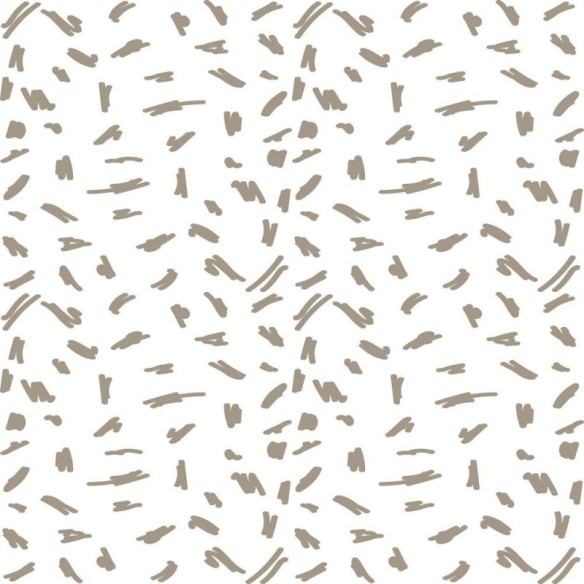 Papel de Parede Adesivo Desenho à Mão Marrom e Branco N08113